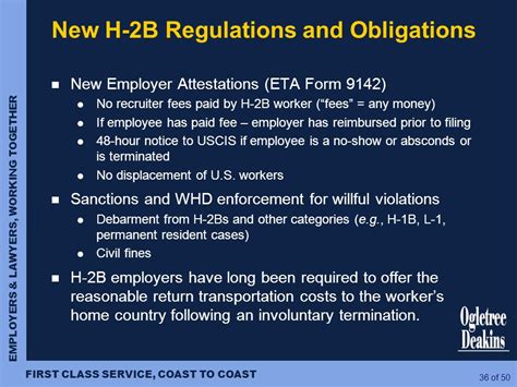 h 2b employer obligations.